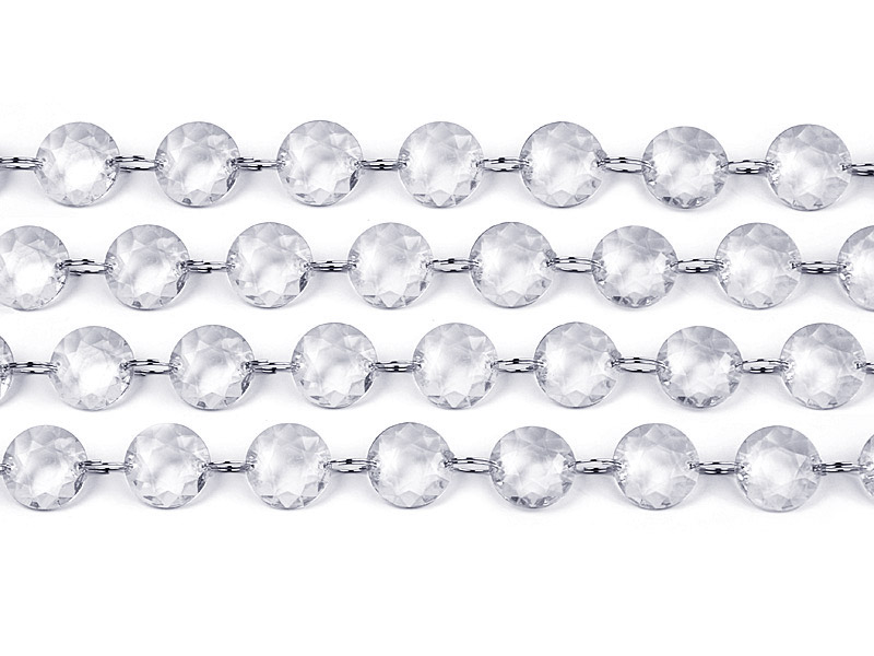 Kristallgirlang – transparent – 1 m