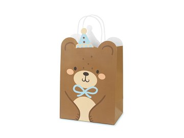 Gift bag Teddy bear, mix, 18x29x10.5 cm