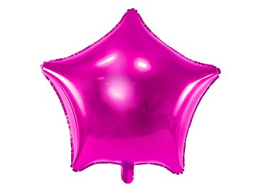 Balon foliowy Gwiazdka, 48cm, ciemny różowy