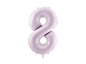 Foil Balloon Number ''8'', 72cm, purple