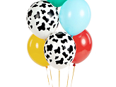 Ballons 30 cm, Bauernhof, Mix (1 VPE / 50 Stk.)