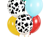 Balony 30 cm, Farma, mix (1 op. / 50 szt.)