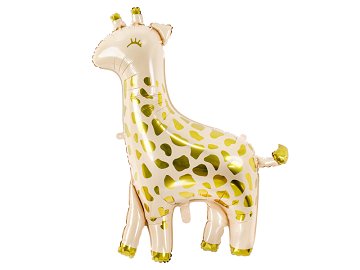 Foil balloon Giraffe, 100x120 cm, mix