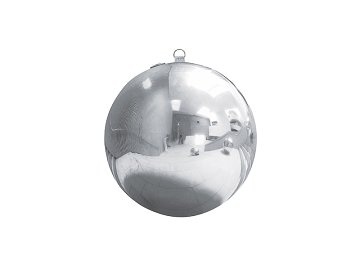 Dmuchana kula, srebrny lustrzany, 60cm