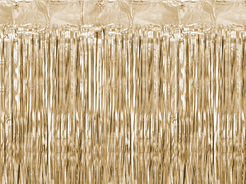 Foliegardin – guld – 90x250 cm