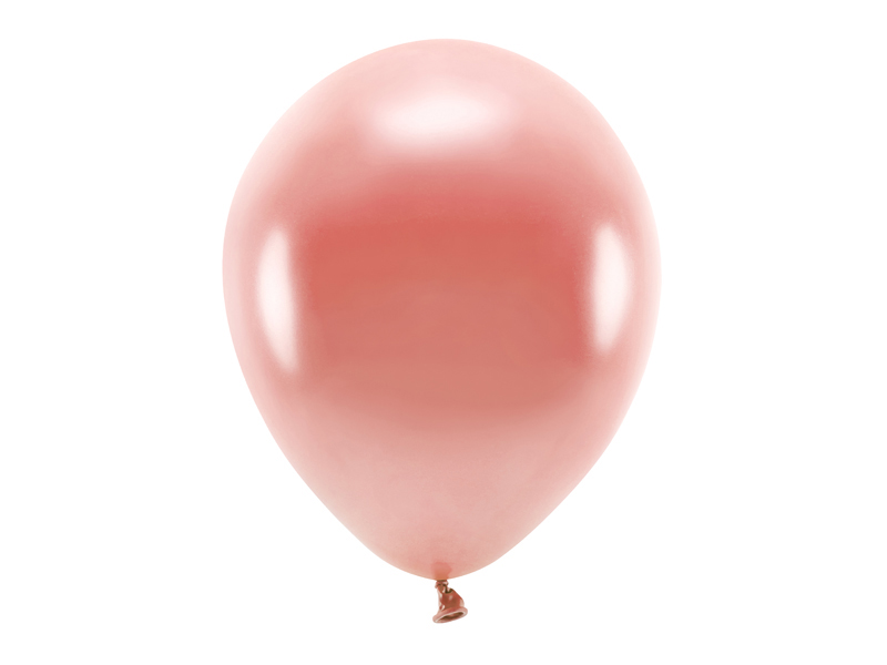 Latexballong ECO – metallisk – roseguld – 30 cm – 10-pack