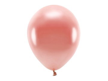 Ballons Eco métallisés 30 cm, or rose (1 pqt. / 100 pc.)