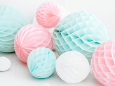 Honeycomb Ball, light pink, 30cm