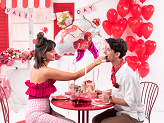 Banner Valentines Day, 150x13 cm, mix