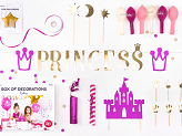 Set mit Partydekorationen - Princess
