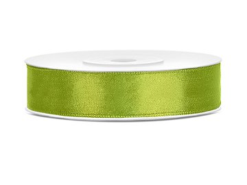 Satin Ribbon, green apple, 12mm/25m (1 pc. / 25 lm)