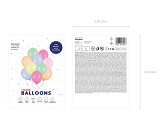 Ballons Strong 27cm, Pastel Mix (1 pqt. / 10 pc.)