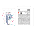 Folienballon Buchstabe ''P'', 35cm, holografisch