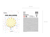 Folienballon Bonbon, 35cm, hellgelb