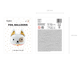 Folienballon Hund, 56x65 cm, Mix
