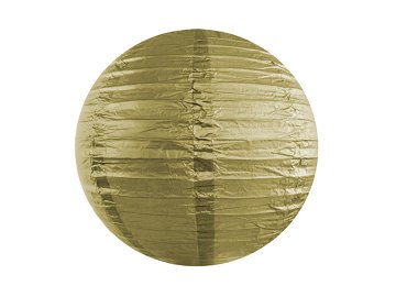 Papierlaterne, gold, 25cm