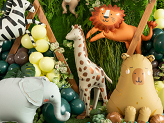 Ballon aluminium Debout Girafe, 49x114 cm, assortiment