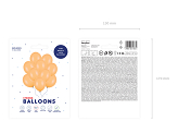 Ballons 27cm, Pastel Vif. Orange (1 pqt. / 10 pc.)