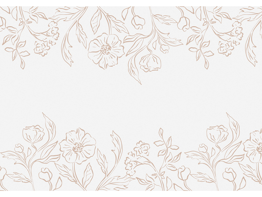 Nonwoven floral table runner, mix, 40x500 cm