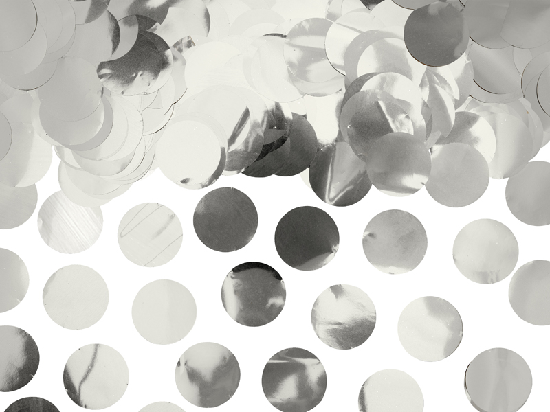 Konfetti – Cirklar – silver – 15g