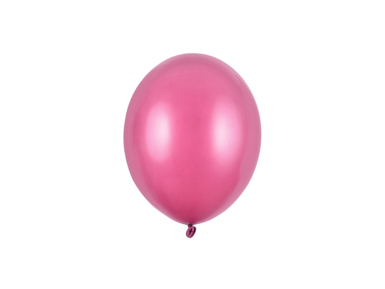 Ballons Strong 12cm, Rose chaud métallique (1 pqt. / 100 pc.)