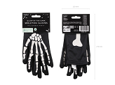 Glow in the Dark Gloves, black, size S/M