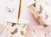 Paper cups Lovely Swan, 260 ml (1 pkt / 6 pc.)