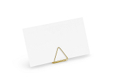Place card holders Triangles, gold, 2.3 cm (1 pkt / 10 pc.)