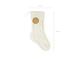 Dekorative Socke, altweiß, 15,5x34cm