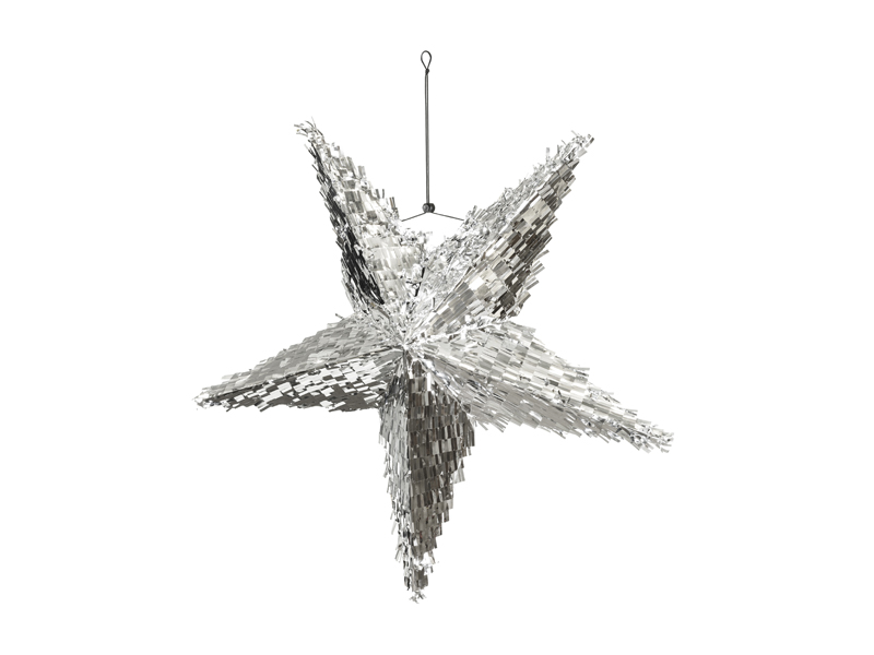 Piñata – Stjärna – silver – 68x30 cm