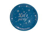 Talerzyki Let's party!, 23 cm, granatowy (1 op. / 6 szt.)