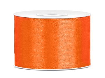 Satin Ribbon, orange, 50mm/25m