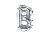 Folienballon Buchstabe ''B'', 35cm, silber