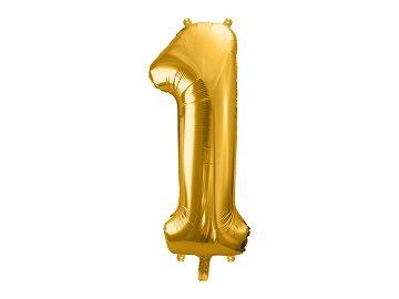 Foil Balloon Number ''1'', 86cm, gold