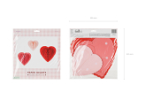 Papier-Honeycomb-Dekorationen Herzen, Mix, 20-30 cm (1 VPE / 3 Stk.)