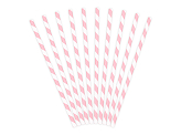 Paper Straws, light pink, 19.5cm (1 pkt / 10 pc.)