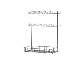 Metal Display Unit with Basket without Filling