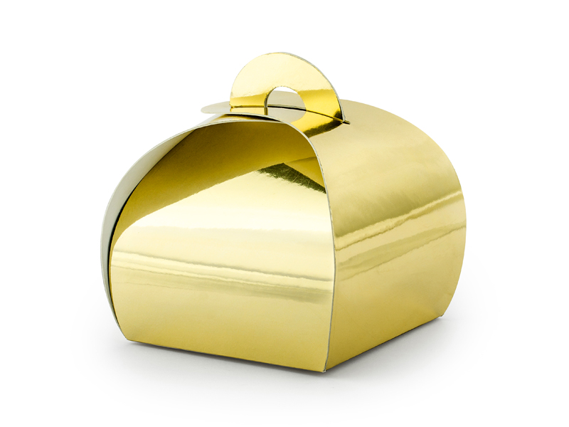 Presentask – guld – 6x5.5 cm – 10-pack