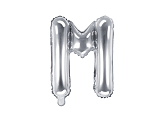 Folienballon Buchstabe ''M'', 35cm, silber