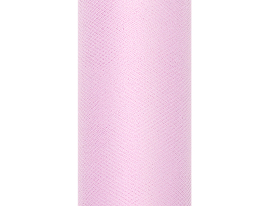 Tiul gładki, j. róż, 0,15 x 9m (1 szt. / 9 mb.)