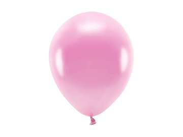 Ballons Eco 26 cm métallisés, rose (1 pqt. / 100 pc.)