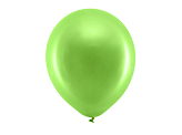 Ballons Rainbow 30 cm, métallisés, vert clair (1 pqt. / 10 pc.)