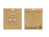 Cintres pour chaises - Bride Groom or (1 pqt. / 2 pc.)