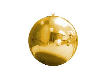 Inflatable Mirror Ball, gold, approx. 90 cm