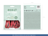 Ballons Eco 30 cm, métallisés, rouge vif (1 pqt. / 10 pc.)