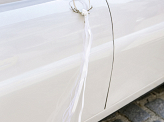 Set de décoration de voiture en rotin, blanc
