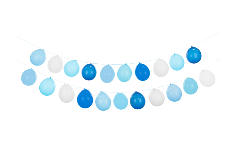 Ballonggirlang – 3-i-1 – blå