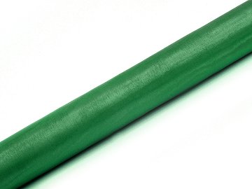 Organza Plain, emerald green, 0.36 x 9m (1 pc. / 9 lm)