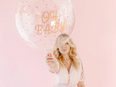 Ballon aluminium Bubble Oh baby, 60 cm, transparent