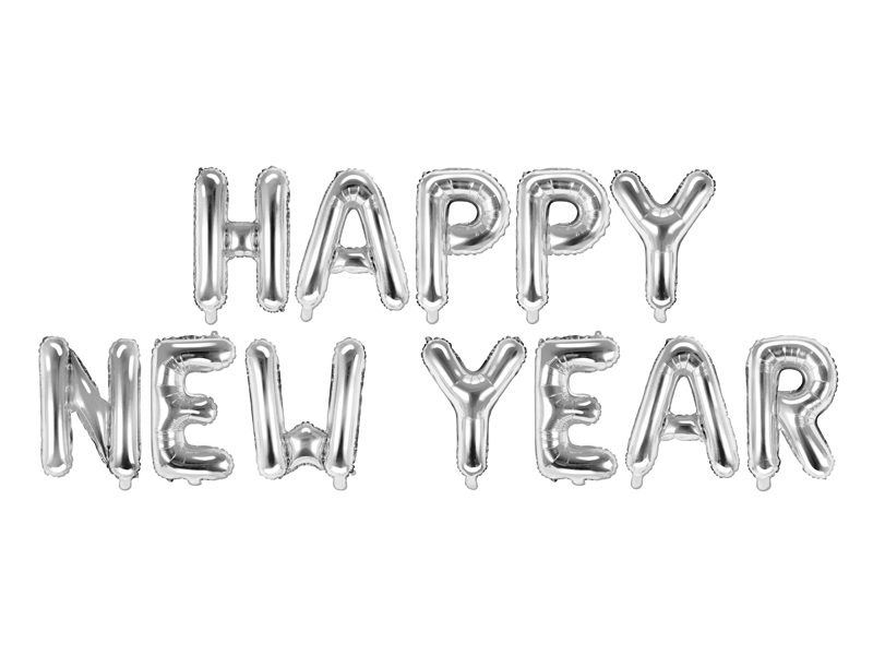 Folieballong Happy New Year